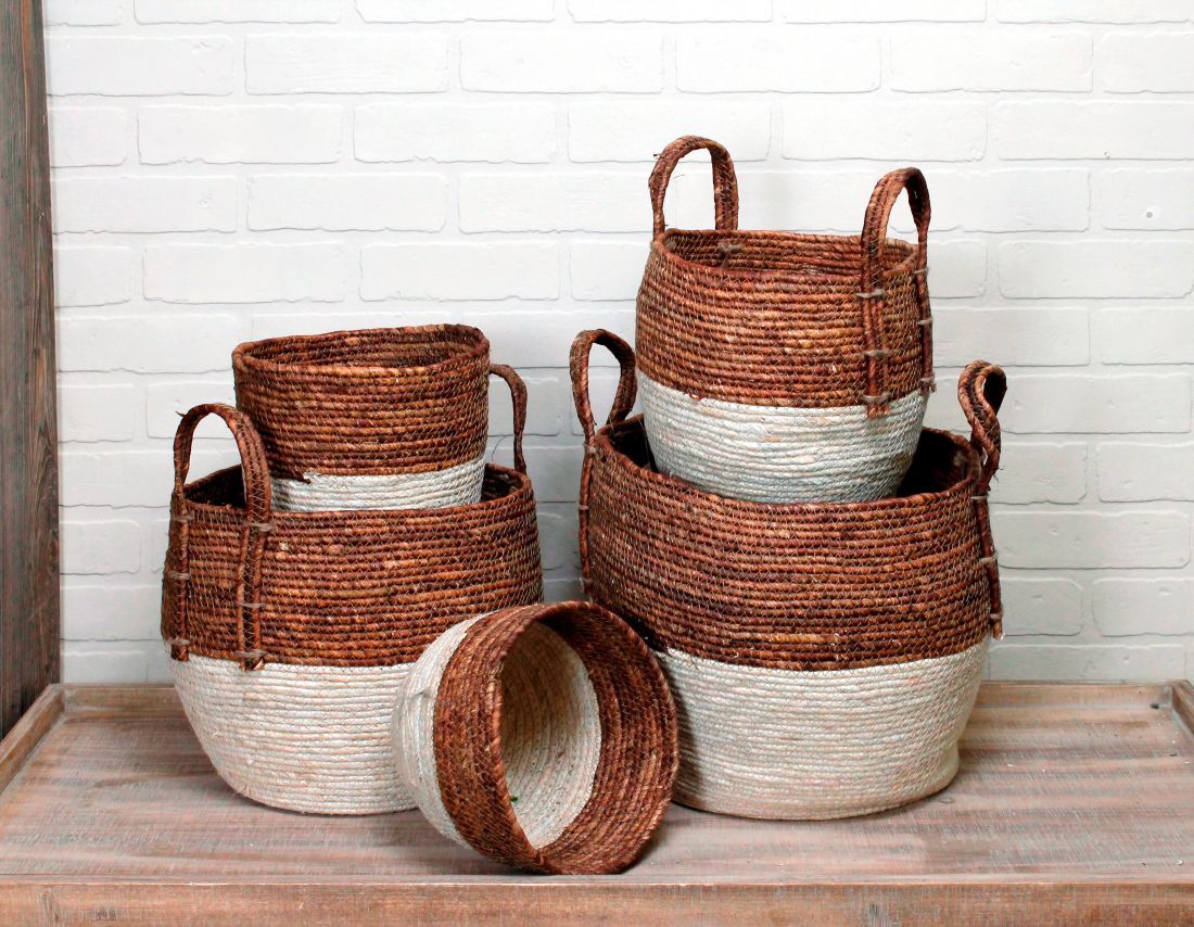 Havana Basket, s/5 baskets Marshall Home and Garden