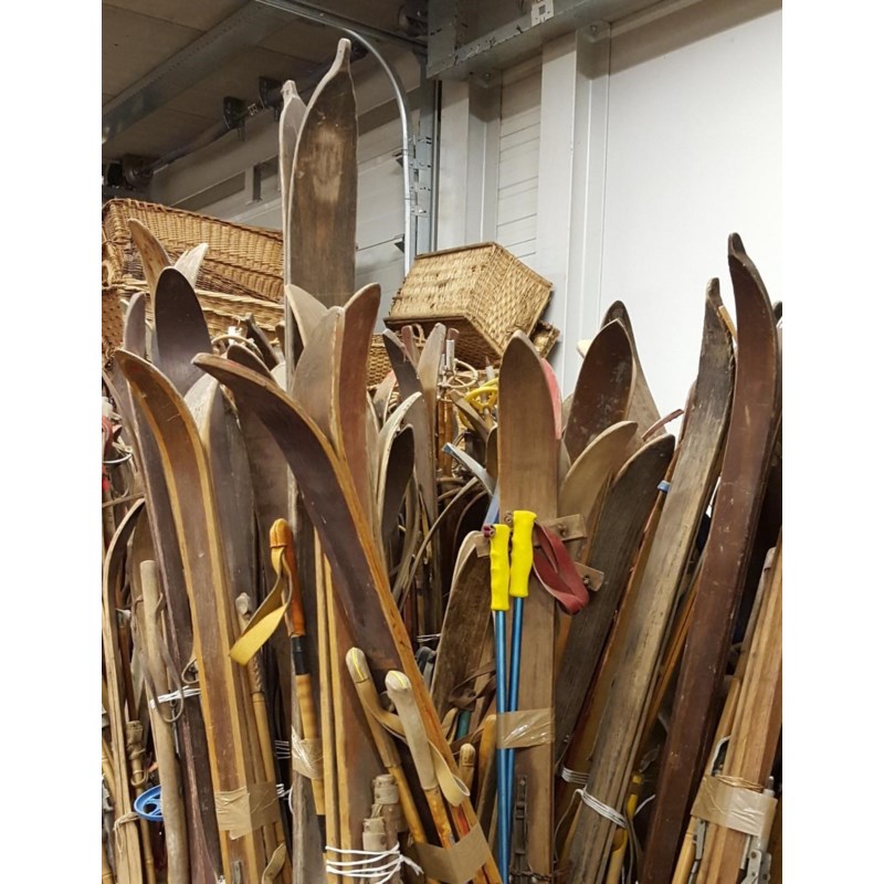 Antique Skis Adults Size 74x4inch Each Piece Is Unique And