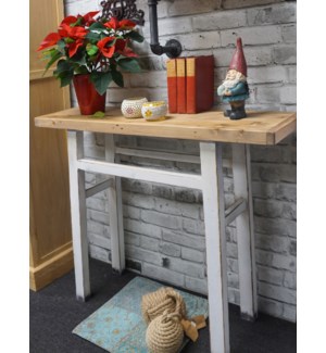 "Jess Console Table Small,White Pinewood, LC"