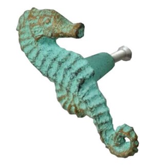 "Seahorse Knob, Copper Green F"