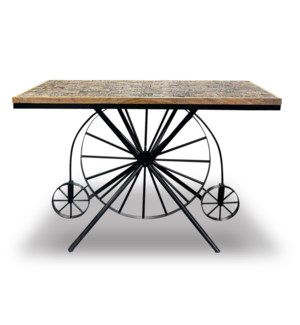 Console Table with Wheel