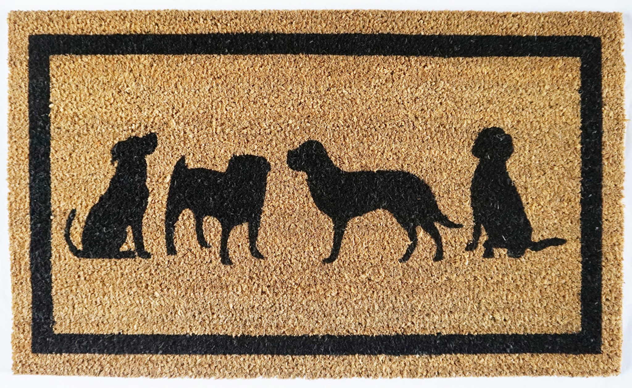 "Dog Doormat, Natural" for floors North American Country Home