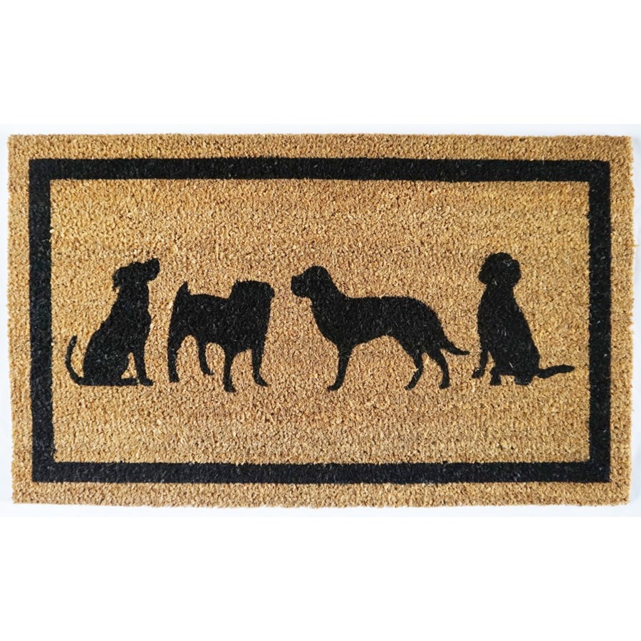 "Dog Doormat, Natural" for floors North American Country Home