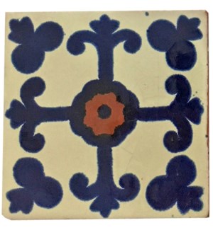 Coaster/Tiles Blue Cross Set/4