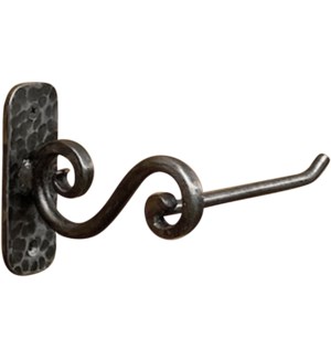 "Forged Hand Made Toilet Roll Holder, Antique Metal"