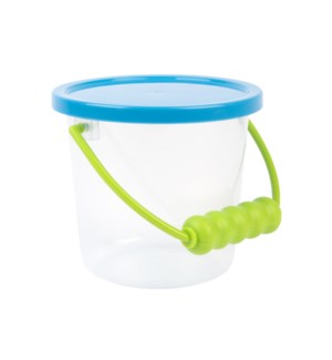 Transparent bucket with lid