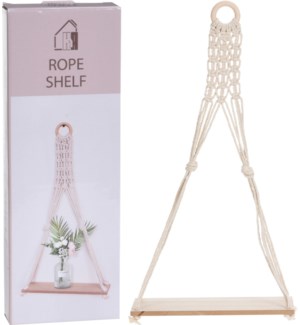 "Plateau To Hang With Rope Decoration, 1 Mdf Plateau"