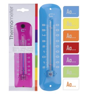 836010740 THERMOMETER METAL 19X4.8CM 8 ASSORTED
