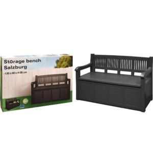 "Y54970380 Bench Storage Box, In Dark Gray Colour"