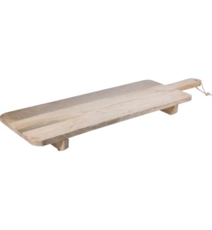"A54410540 SERVING TRAY ON 2 LEGS, MANGO WOOD , S"