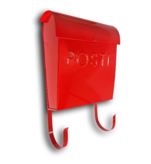 Euro Mailbox Red  With POSTE