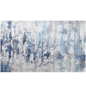 "Palazzo Woven Carpet, 4x6 feet, Blue"