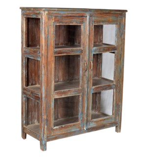"Ant. Wood Cabinet,Brown"