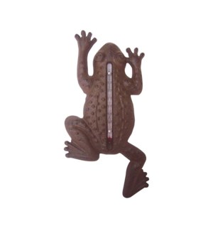 Frog thermometer. Cast Iron