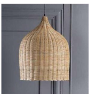 "Rattan Ceiling Lamp, Hand Woven"
