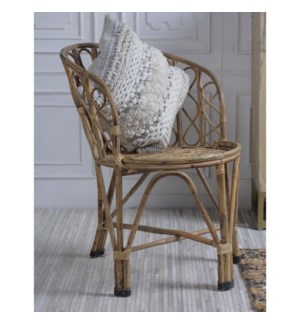 "Wicker Garden Chair, Handcrafted"