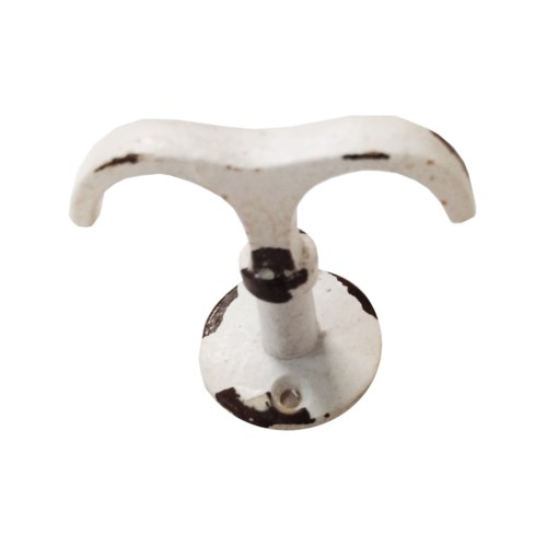 Coco Purse Ceiling Hook Antique White Cast Iron Hardware