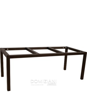 78 in. x 35 in. Lollo 2-Panel (Overhang) Table Base - Brown