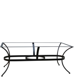 Coffee Table Base, 43 x 20 x 17.5, Black, Supporting Sizes: 44 x 25 & 50 x 30 (2 per case)