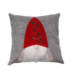 Gnome Cushion Cover 18X18 Grey