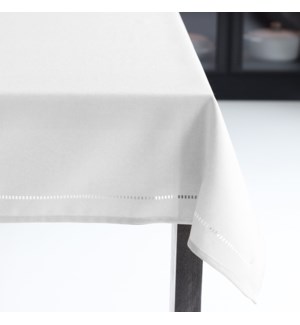 Linen Look Table Cloth 60x120 White