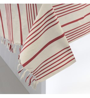 Soft Stripe Table Cloth 60x90 Red