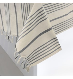 Soft Stripe Table Cloth 60x90 Grey