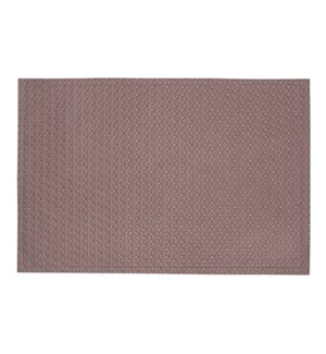 Ultimate Reversible Pvc Faux Leather Geo Placemat Wine/Espresso