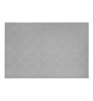 Honeycomb Vinyl Placemat Grey
