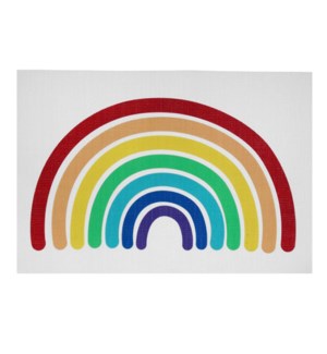 Rainbow Printed Vinyl Placemat Multi