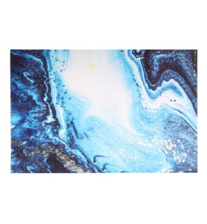 Waves Printed Vinyl Placemat Blue
