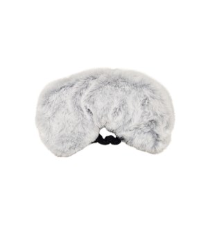 Faux Fur Waming Eye Mask Frosted Grey