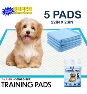 Training Pads Pet Potty 22x23" 5Ct