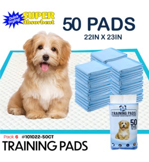 Training Pads Pet Potty 22x23" 50Ct