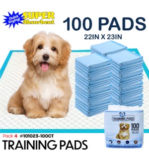 Training Pads Pet Potty 22x23" 100Ct