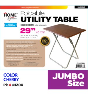 Table Jumbo Utility 29"x20" Cherry