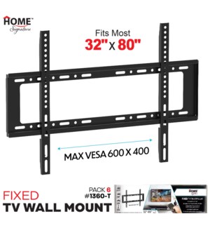 TV Bracket fit 32" - 80" Fixed