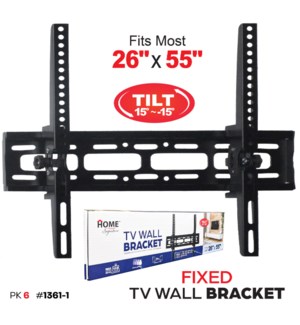 TV Bracket fit 26" - 55" Tilted