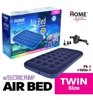 Air-bed w electric pump Twin Size 110-120V