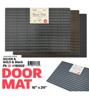 Door Mat PVC 16x24" Pin Series