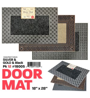 Door Mat PVC 18x28" Elegance Series