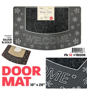 Door Mat PVC 18x28" Spring Series