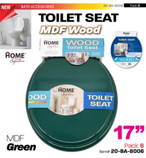 Toilet Seat MDF Hunter Green 17" ..