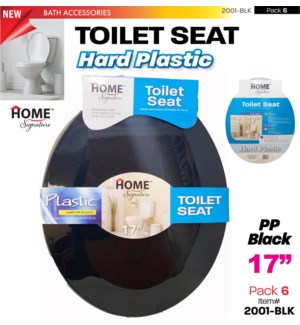 Toilet Seat PP 17" Black