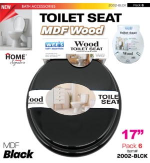 Toilet Seat MDF 17" Black