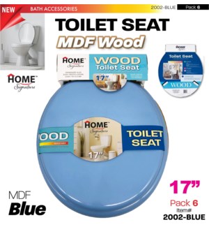 Toilet Seat MDF 17" Blue