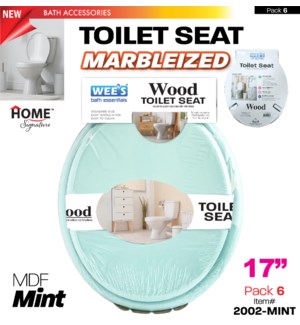 Toilet Seat MDF 17" Mint