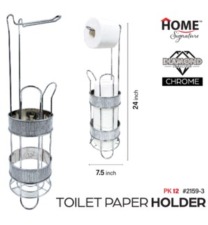 Toilet Paper Holder Chrome Diamond Collection