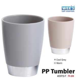 Plastic PP Tumbler - Warm/Cool Grey