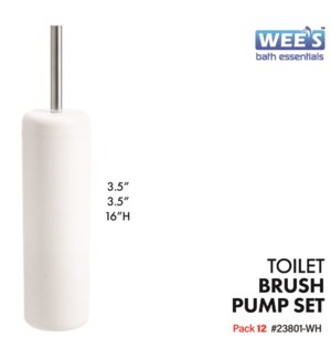 Plastic PP Toilet Brush Holder White